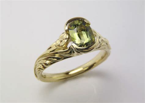 Green Sapphire Ring