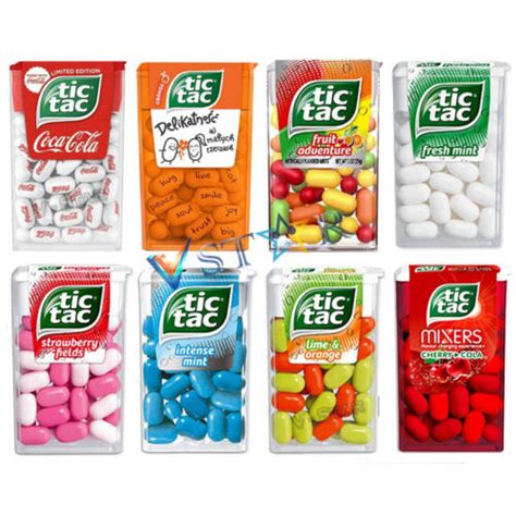 Tic Tacs Variety Flavours Sweets 5 x 18g Lime,Orange, Mint,Fruit,Cherry Cola etc | eBay