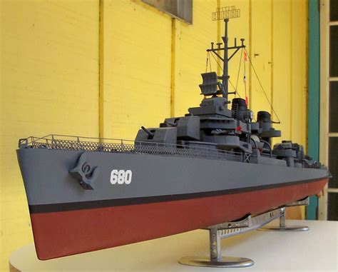 USS Melvin DD-680 (Blue Devil) 1:125 Scale Model Ship