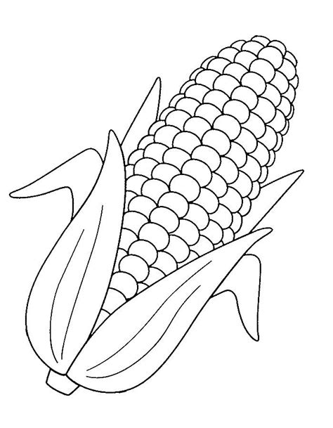 Corn Coloring Pages (Free Printable PDF)