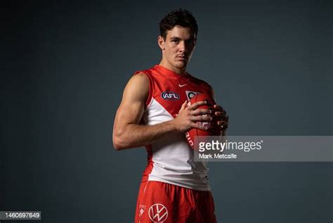 Errol Gulden poses during the Sydney Swans 2023 AFL team photo day at... News Photo - Getty Images