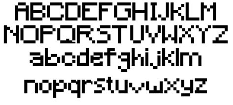 Russian Alphabet Minecraft Font