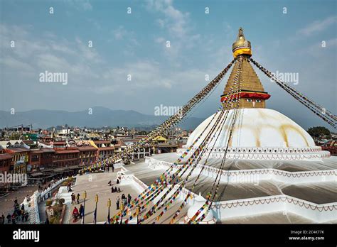 Buddhanath stupa in Kathmandu, Nepal Stock Photo - Alamy