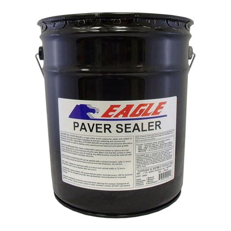 Eagle 5 Gal. Clear Wet Look Solvent Based Acrylic Concrete Paver Sealer-EPS5 - The Home Depot