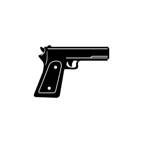 Gun silhouette vector design 16744270 Vector Art at Vecteezy