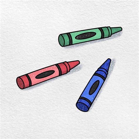 How to Draw Crayons - HelloArtsy