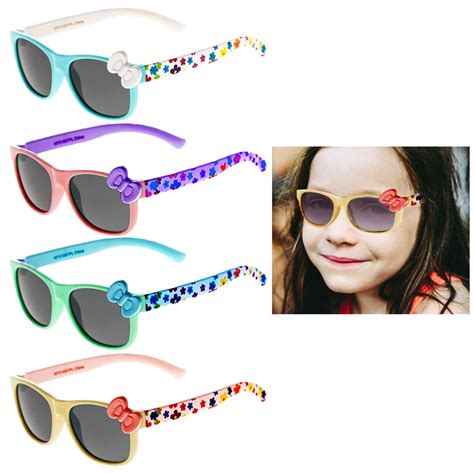 2 Pc Bow Sunglasses Kids Baby Girls Goggle Glasses Color Pop Children Eyewear - Walmart.com ...