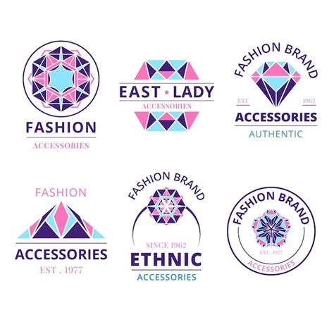 Free Vector | Flat design fashion accessories logo collection