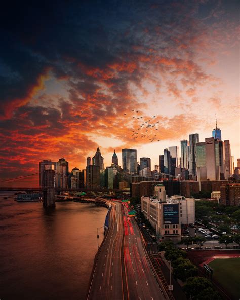 New York City Sunset Wallpapers - Top Free New York City Sunset ...