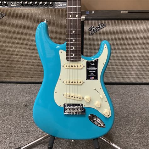 2022 Fender Stratocaster American Pro II Maui Blue Rosewood Neck - Normans Rare Guitars