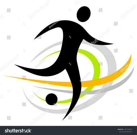 Soccer Player Logo Vector Illustration Stock Vector (Royalty Free ...