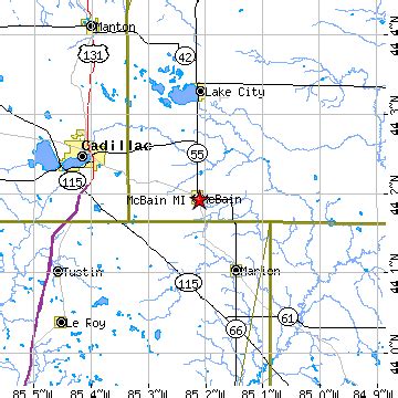 Mcbain, Michigan (MI) ~ population data, races, housing & economy