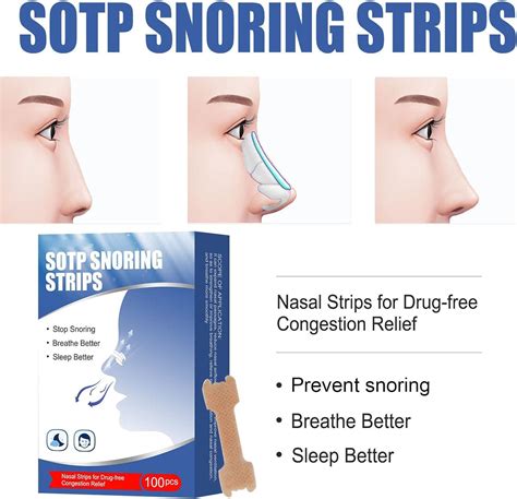 Nasal Congestion Relief Strips Health Care Ergonomic Soft Snoring Nasal ...