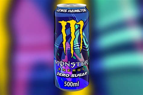 Monster and Lewis Hamilton's zero sugar stone fruits energy drink