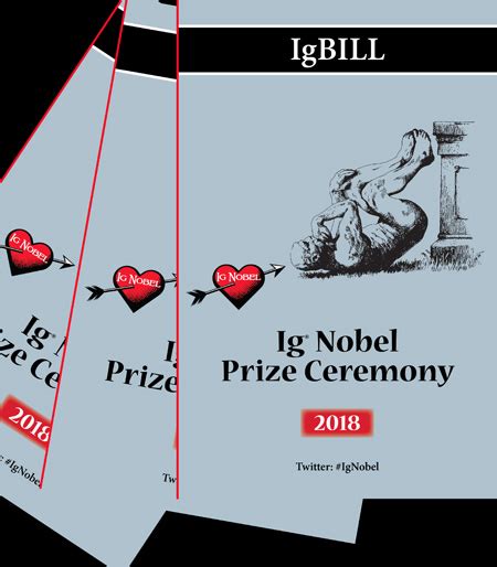 IgBill, the program guide to the Ig Nobel Prize Ceremony