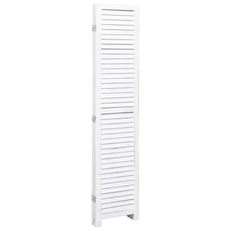 3-panel Room Divider White 105x165cm Wood White