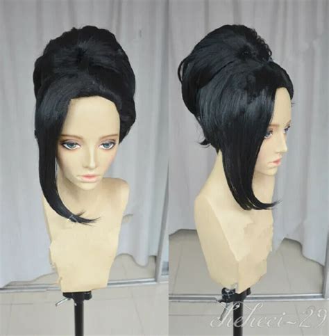 HAIRPIECE MY HERO Academia Boku Hiro Momo Yaoyorozu Black cos Wig breathable $15.76 - PicClick