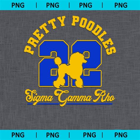 Pretty Poodles Sigma Gamma Rho PNG, Sigma Gamma Rho Sorority, Pretty ...