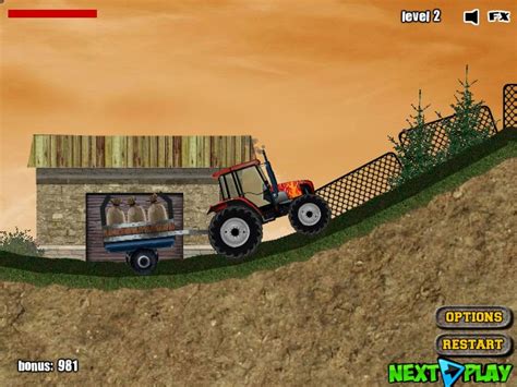 Tractor Mania - Funny Car Games