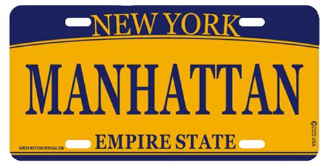 New York City License Plates, I Love NY Bike Plate, I Love NY License Plate