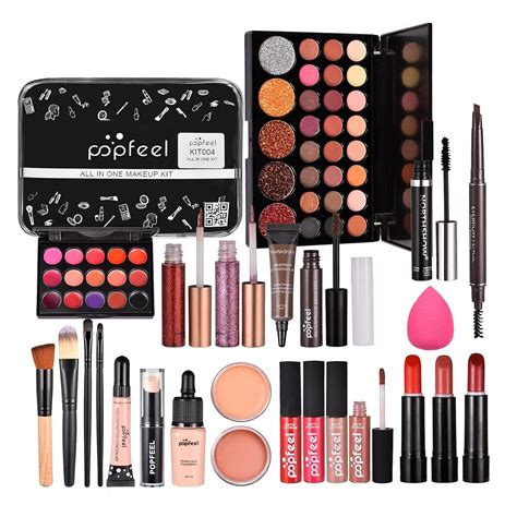 Complete Women's Makeup Kit: All-in-One Set, Ideal Gift for Girls, Includes Lip Gloss, Blush ...