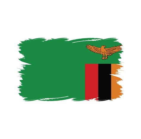 Zambia flag with watercolor brush 4943533 Vector Art at Vecteezy