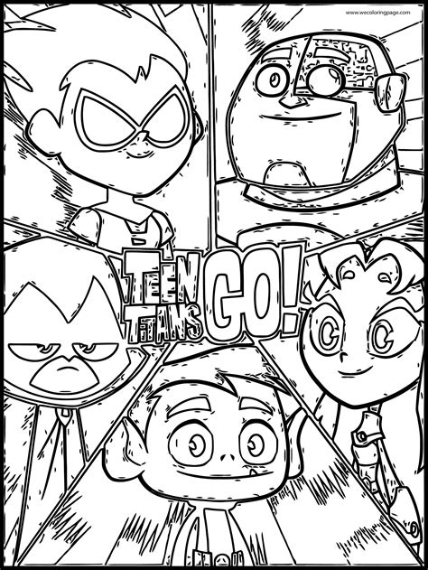 Teen Titans Go Coloring Pages
