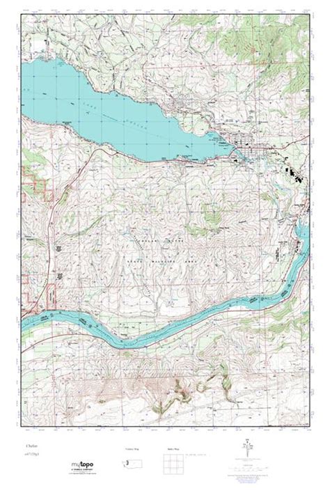 MyTopo Chelan, Washington USGS Quad Topo Map