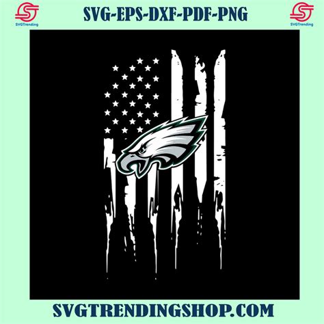 America Eagle Head Flag Svg, Sport Team Svg, Philadelphia Eagles Svg ...