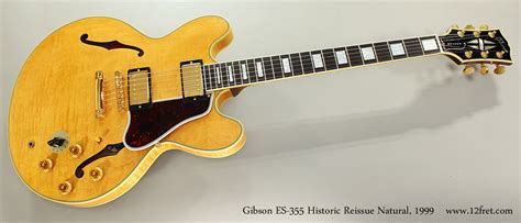 1999 Gibson ES-355 Historic Reissue Natural | www.12fret.com