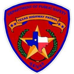 Texas Public Safety Stickers, Decals & Bumper Stickers