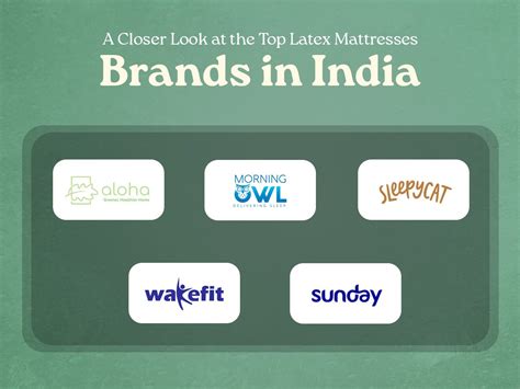 Top 5 Latex Mattresses Brands in India - Sleep Aloha Blog