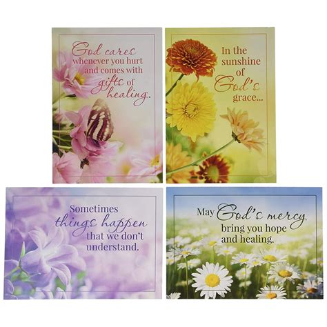 Sunny Wishes - KJV Scripture Greeting Cards - Boxed - Get Well, 12 ...