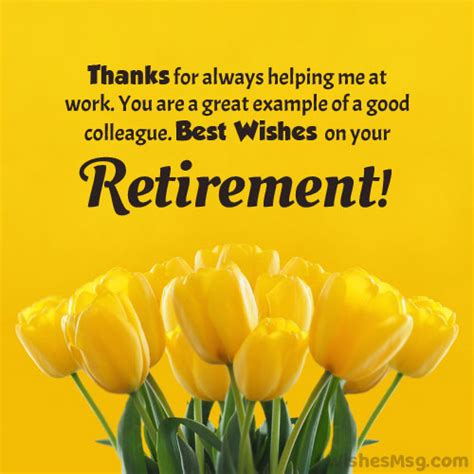 100+ Retirement Wishes For Coworker and Colleague - WishesMsg