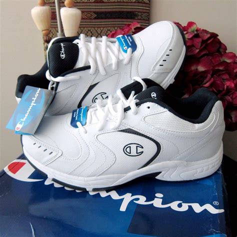 Champion Men's Prime White Cross Trainer Sneaker Shoe, Men's Fashion ...