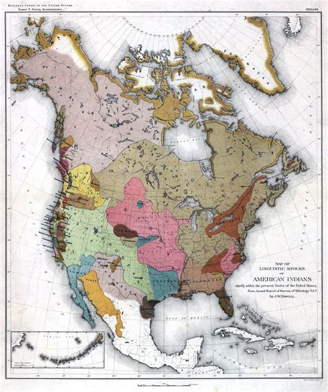 The Indian Tribes of North America - Access Genealogy | Native american map, Indian tribes ...