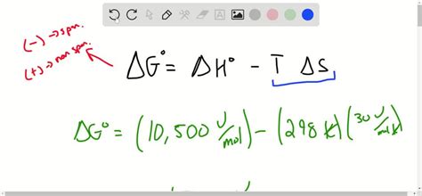 SOLVED:From the values of ΔH and ΔS, predict which of the following ...