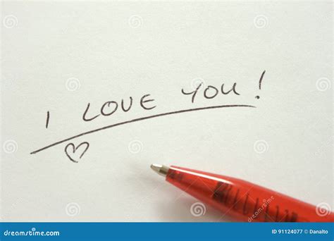 I Love You - handwriting stock image. Image of lettering - 91124077