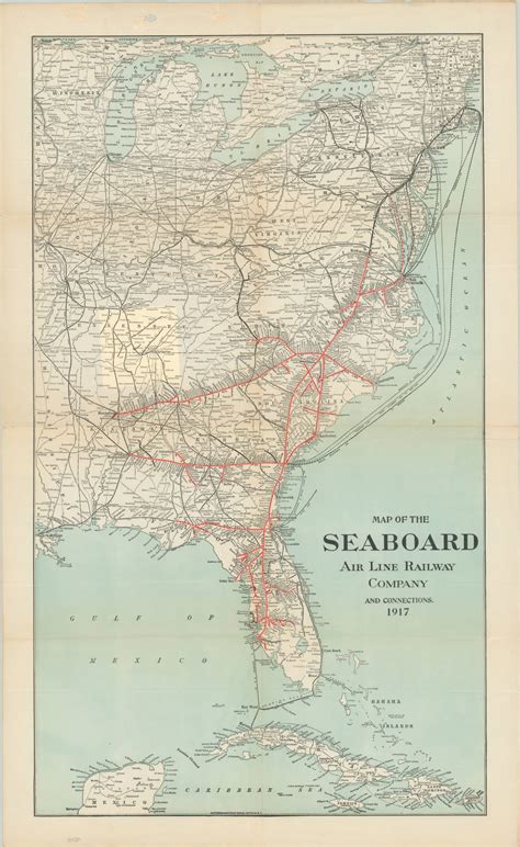 Map of the Seaboard Air Line Railway Company and Connections | Curtis ...