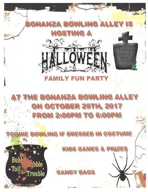 Halloween Party in Bowling Alley | Bonanza Ag Society