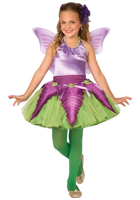 Child Purple Flower Fairy Costume - Halloween Costume Ideas 2023