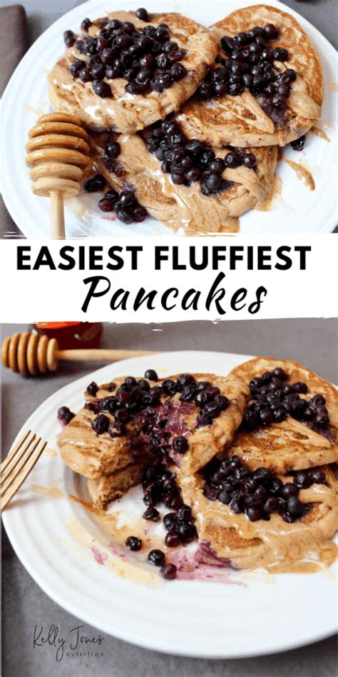 The Easiest Fluffiest Pancakes – Kelly Jones Nutrition