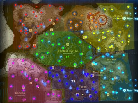 All 120 Shrines Botw Map 1DB