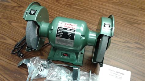 8" Bench Grinder, 3/4HP, Heavy Duty, UL listed w. EYE SHIELDS #21-0108 ...