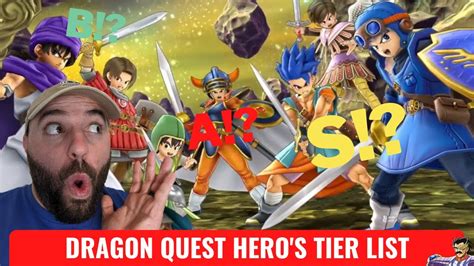 Which Dragon Quest Hero is the best one?? Dragon Quest Hero Tier List! - YouTube