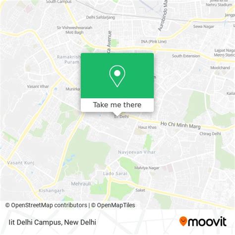 How to get to Iit Delhi Campus by metro, bus or train?