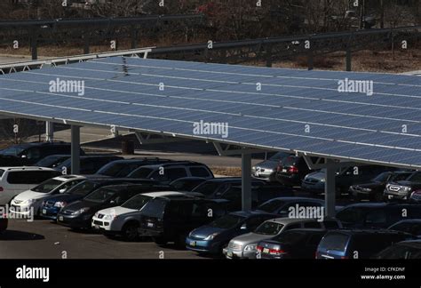 solar panels covering parking lot Cincinnati Zoo ohio Stock Photo - Alamy