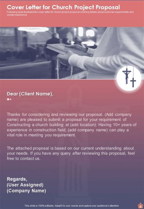 Church Project Proposal Template Example Document Report Doc Pdf Ppt | Presentation Graphics ...