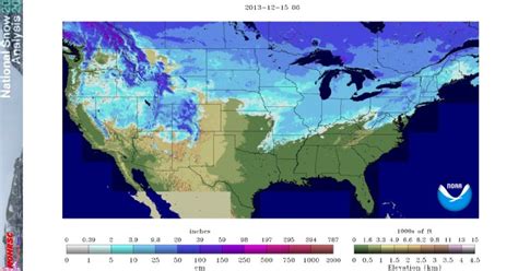 US snowpack in December is largest in a decade