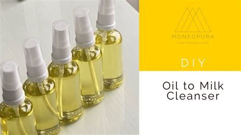 Cleansing Oil - Oil to Milk Cleanser - Double Cleansing - 7 ingredients or less series #1 - YouTube